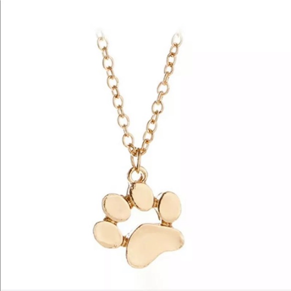 🐾 Gold Paw Necklace 🐾 - Picture 2 of 2